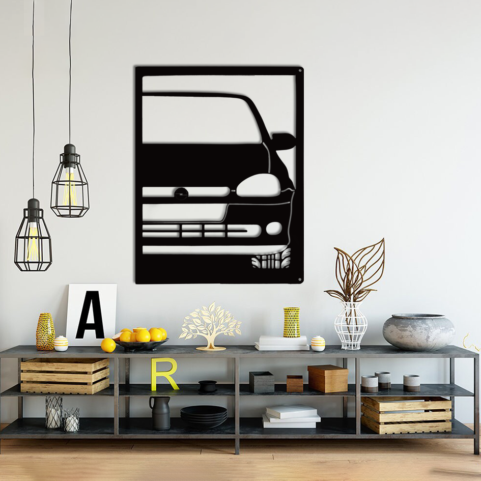 Metal Car Silhouette Wall Art