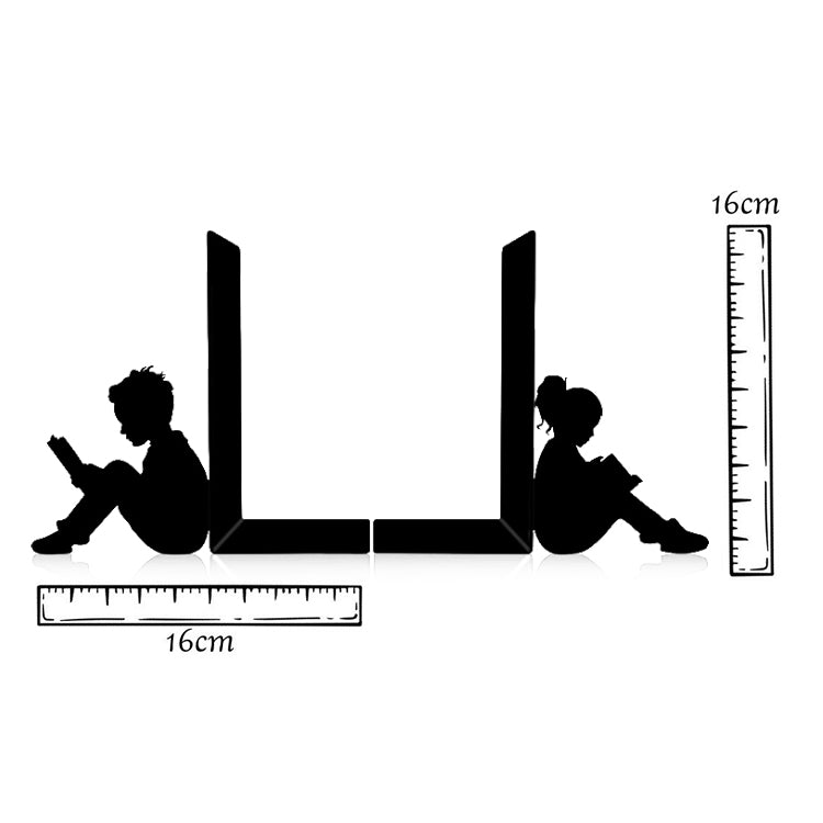 Metal Book Holder with Figured Child Reading Book
