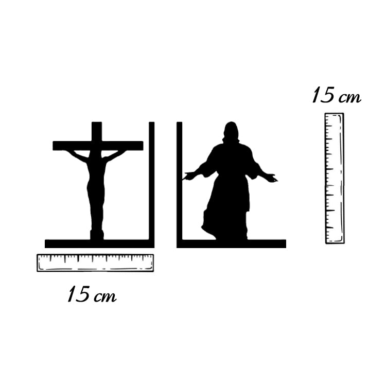 Jesus Figured Bookend, Religious Themed Book Support