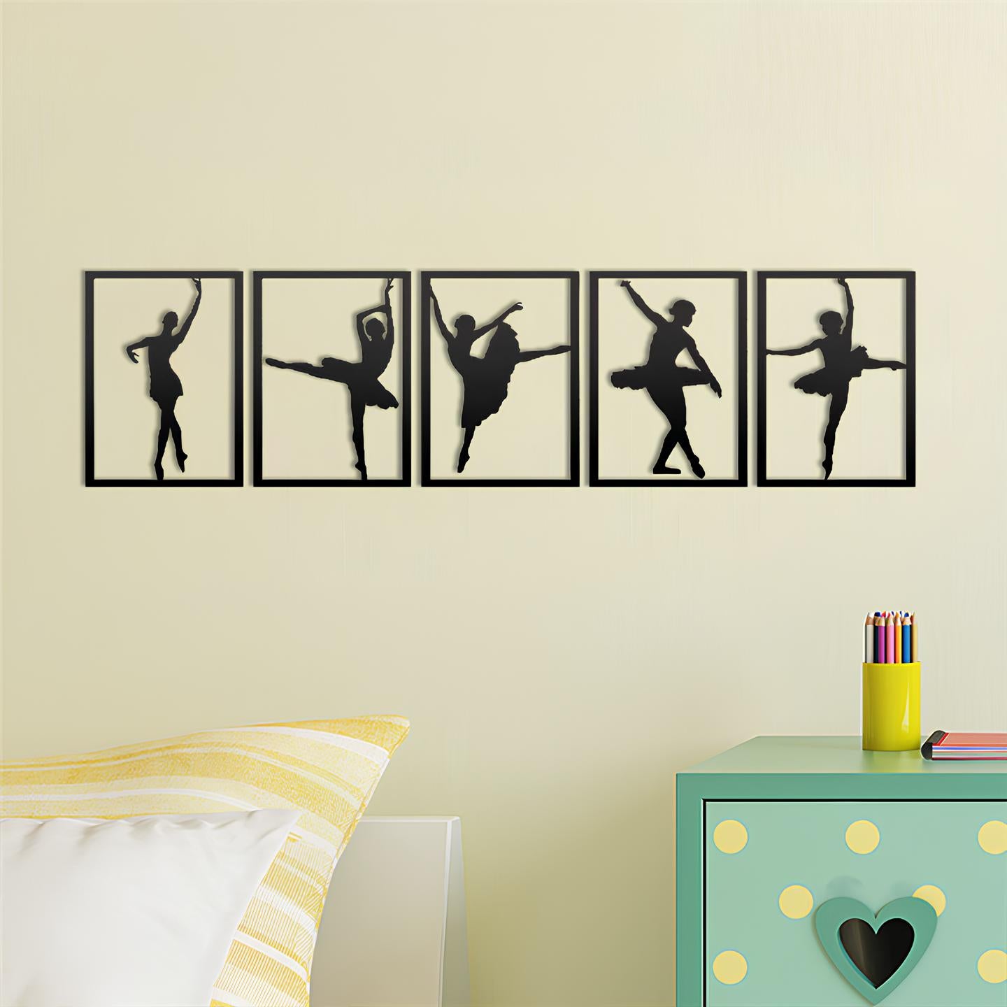 Ballerina Wall Decor, Metal