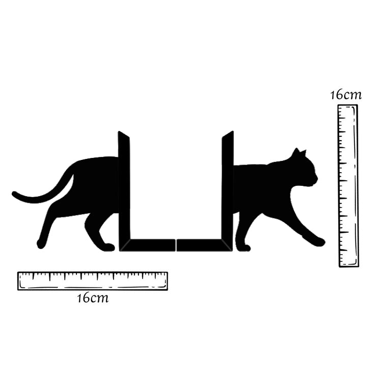 Black Cat Bookends, Cat Book Holders