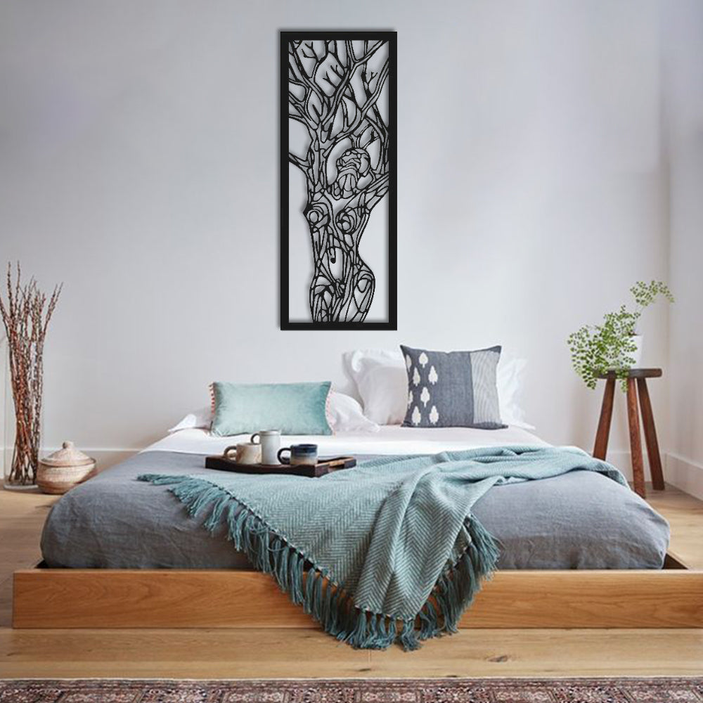 Woman Figure Metal Wall Decoration