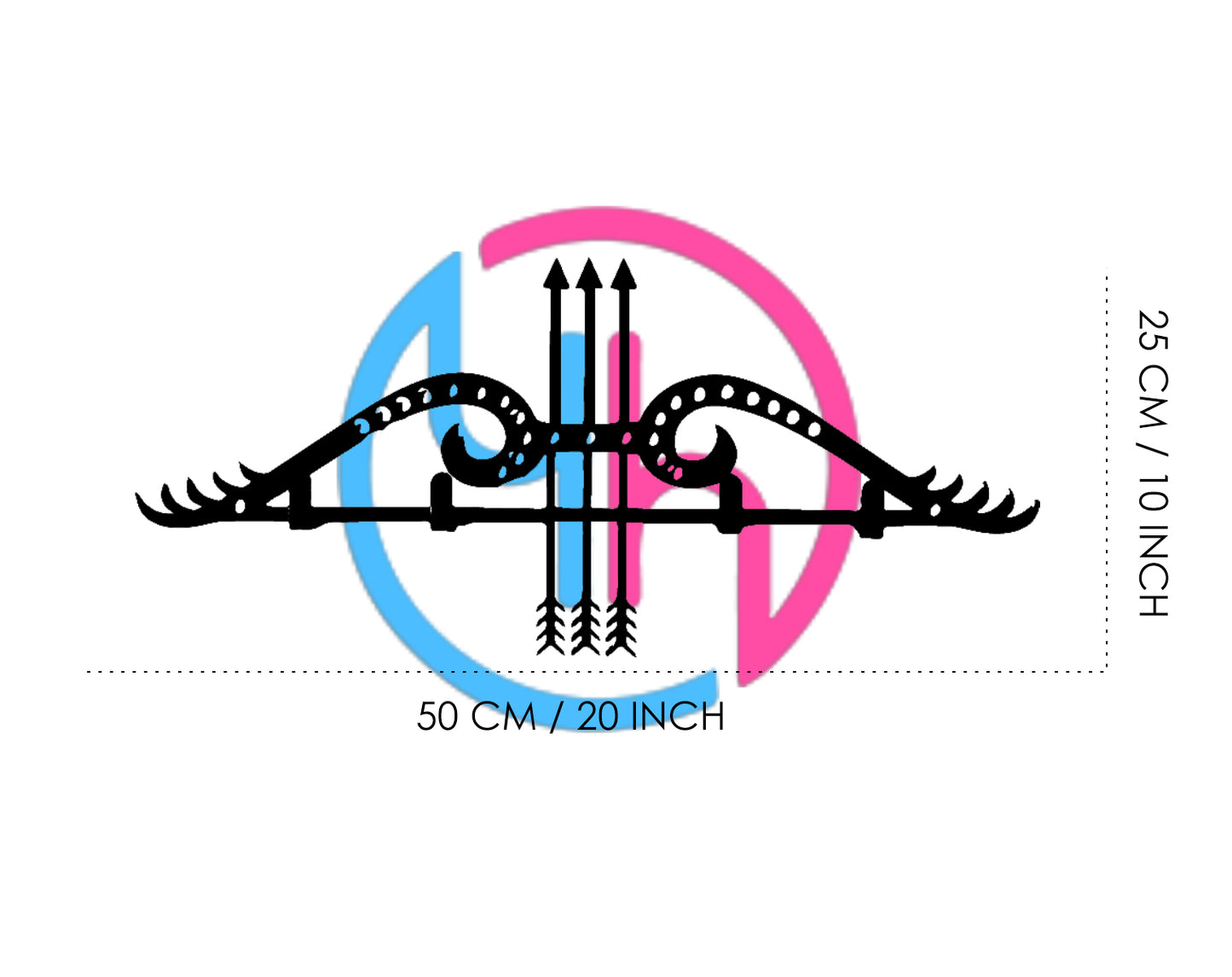 Arrow and Bow Wall Clothes Rack