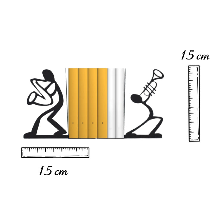 Music Themed Instrument Playing Stickman Book Holder