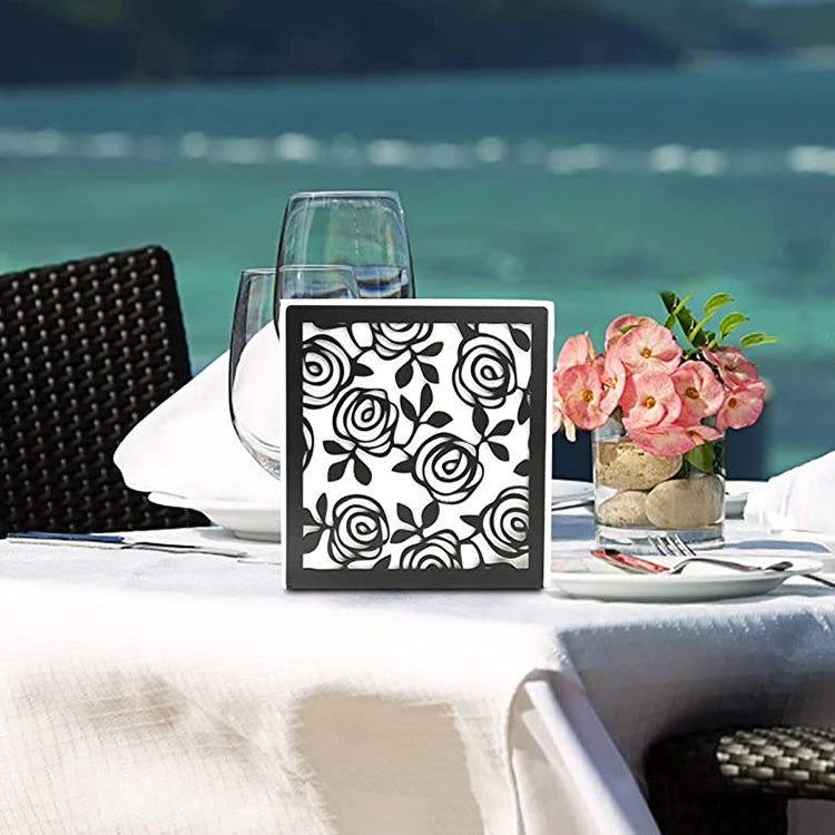 Rose Patterned Napkin Holders