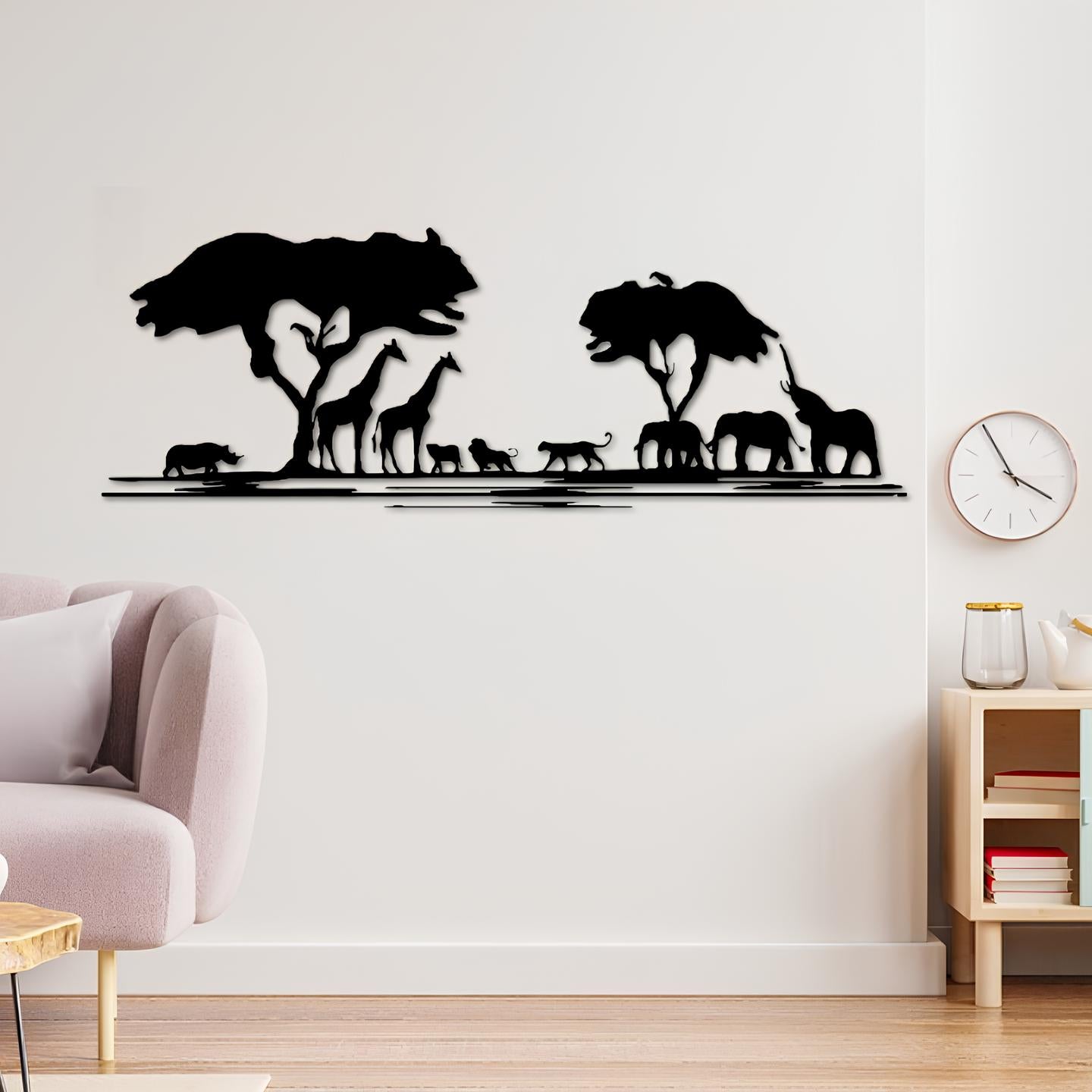 African Themed Animal Figure Wall Decor