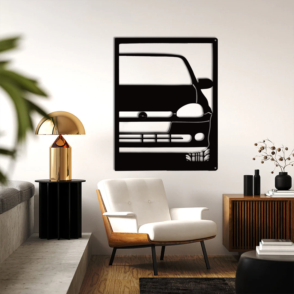 Metal Car Silhouette Wall Art