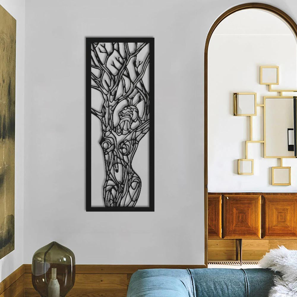 Woman Figure Metal Wall Decoration