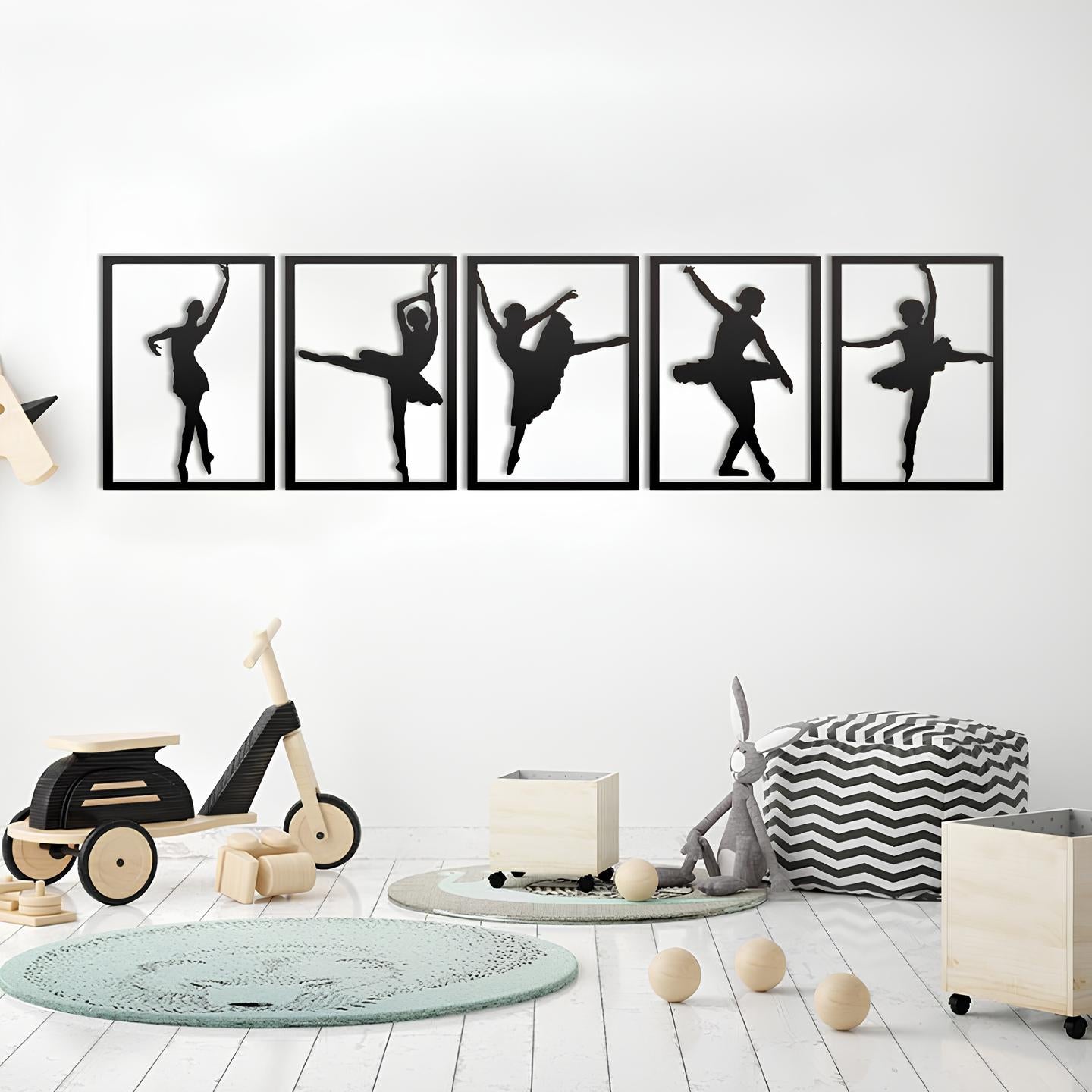 Ballerina Wall Decor, Metal