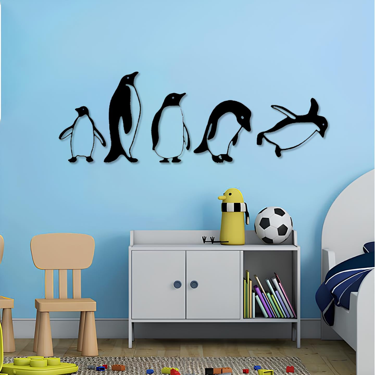 Penguins wall decor