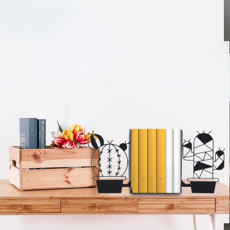 Cactus Figured Metal Book Holder - Flower Themed Book Holder