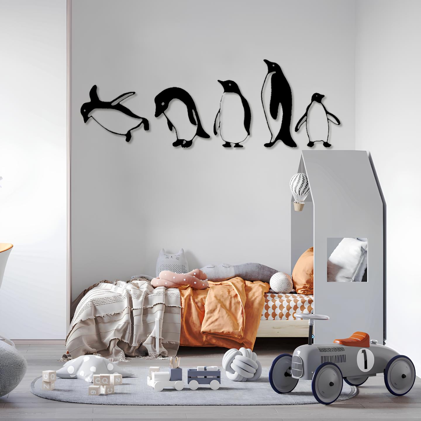Penguins wall decor