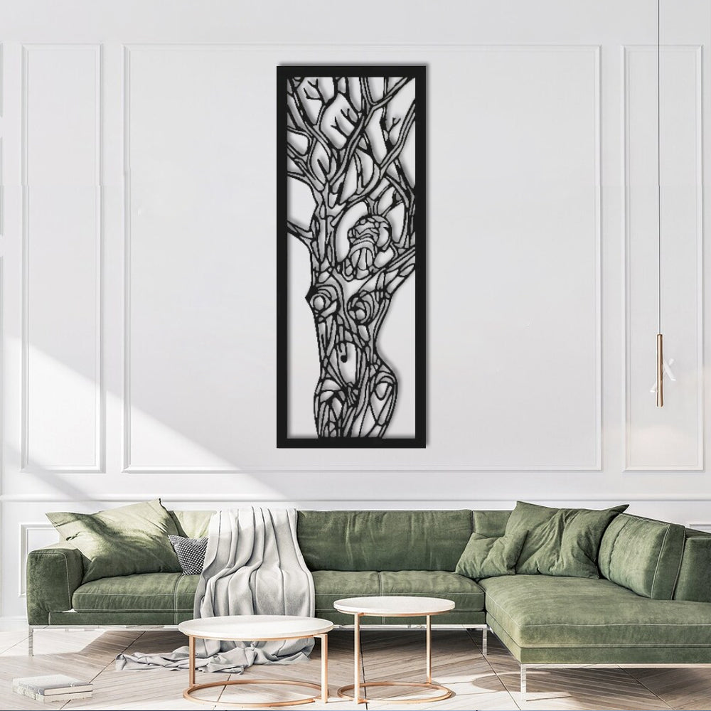 Woman Figure Metal Wall Decoration