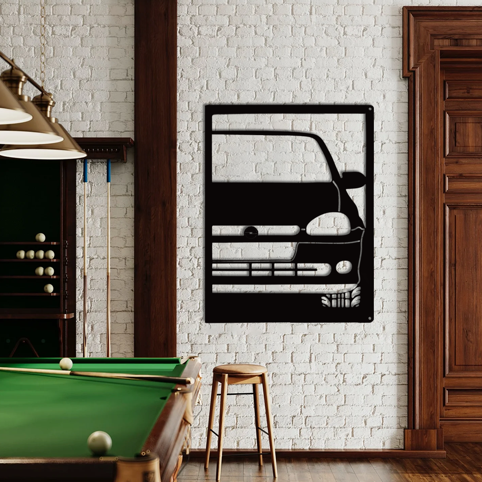 Metal Car Silhouette Wall Art