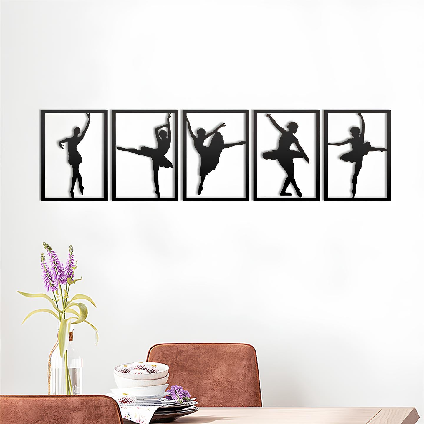 Ballerina Wall Decor, Metal