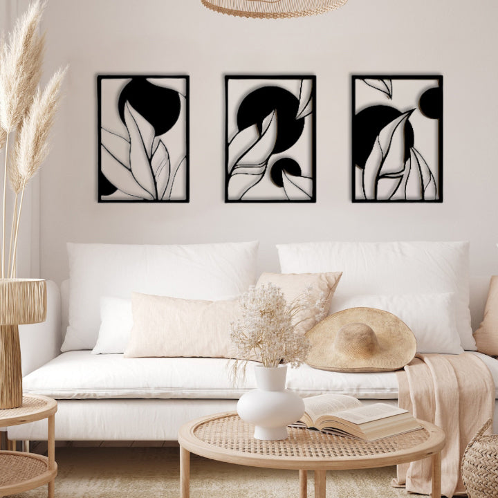 Bohemian Themed Leaves Wall Decor