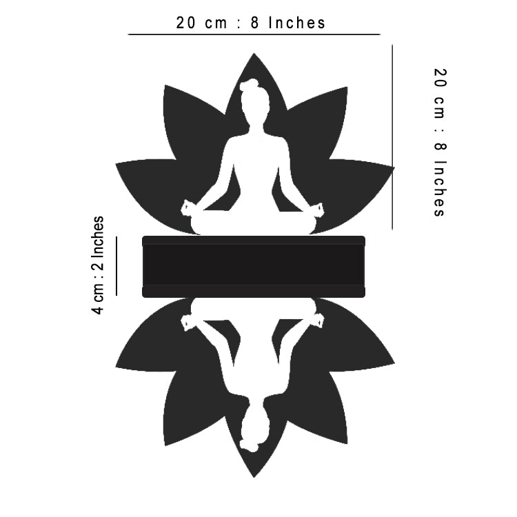 Yoga Figured Meditation Themed Napkin Holder