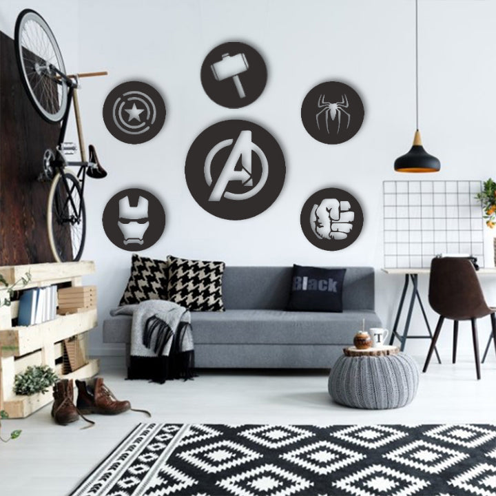 Heroes Symbols Wall Sign