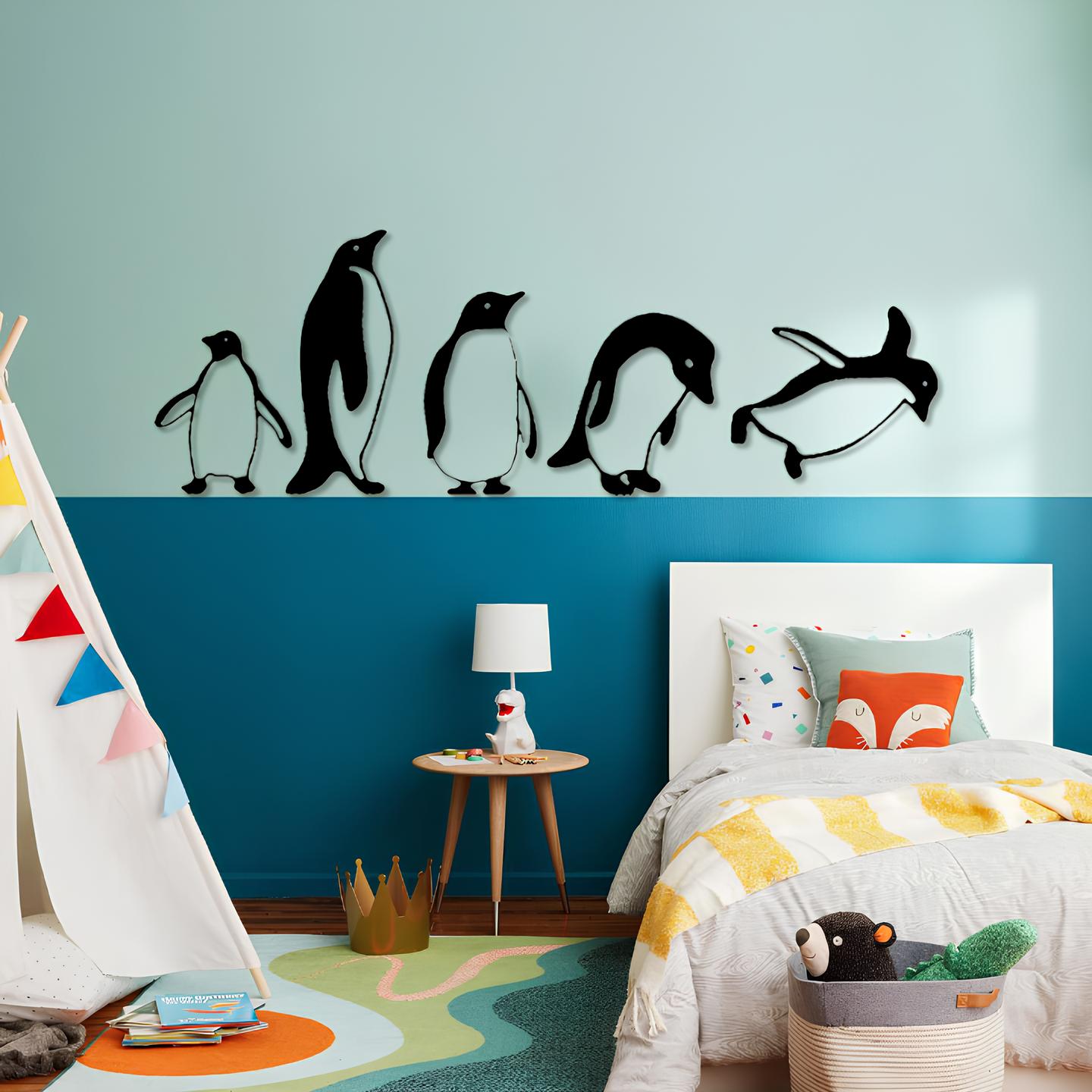 Penguins wall decor