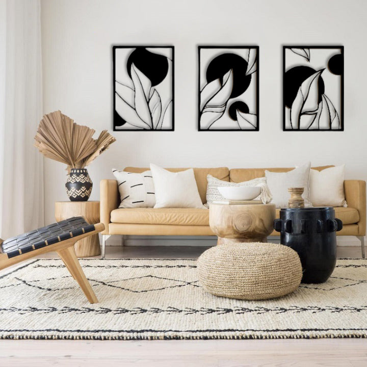 Bohemian Themed Leaves Wall Decor