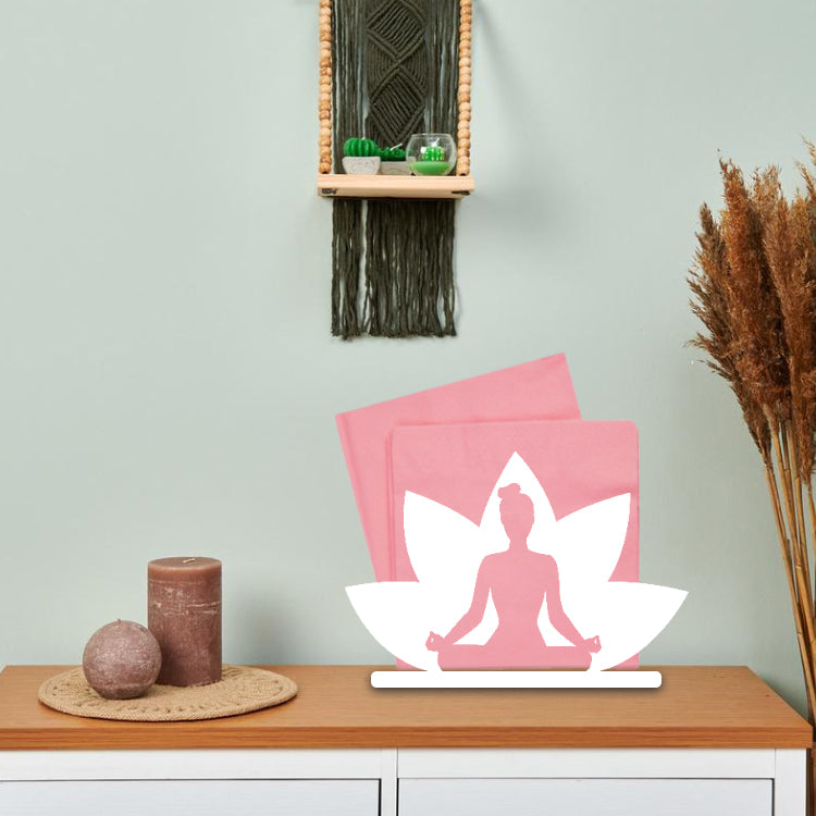Yoga Figured Meditation Themed Napkin Holder