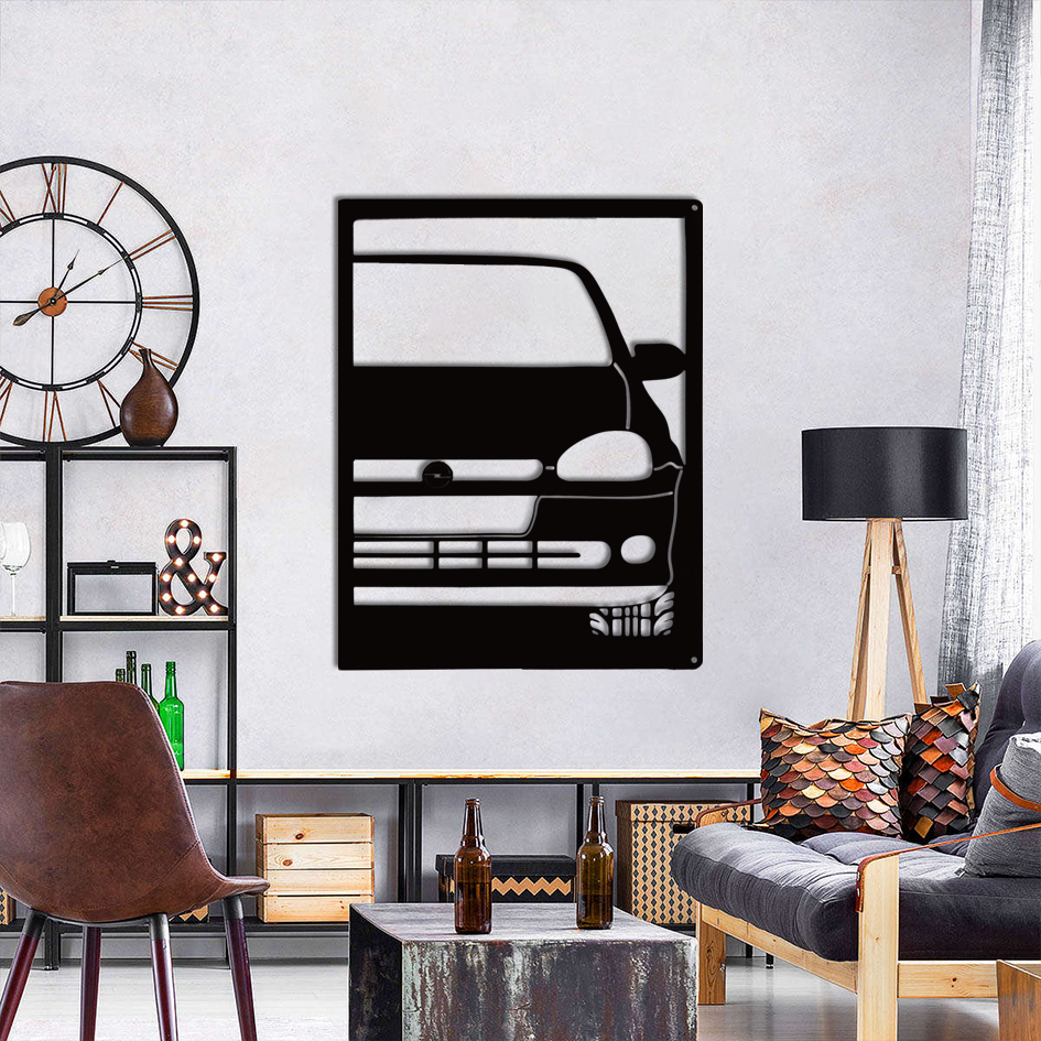 Metal Car Silhouette Wall Art