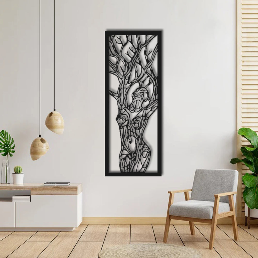 Woman Figure Metal Wall Decoration