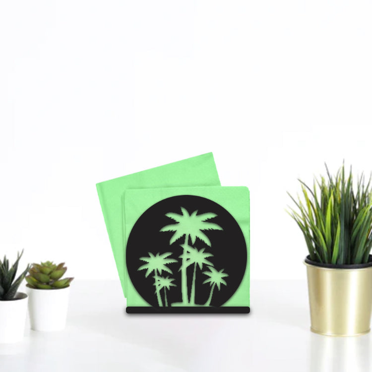 Tropical Tree Figured Napkin Holder