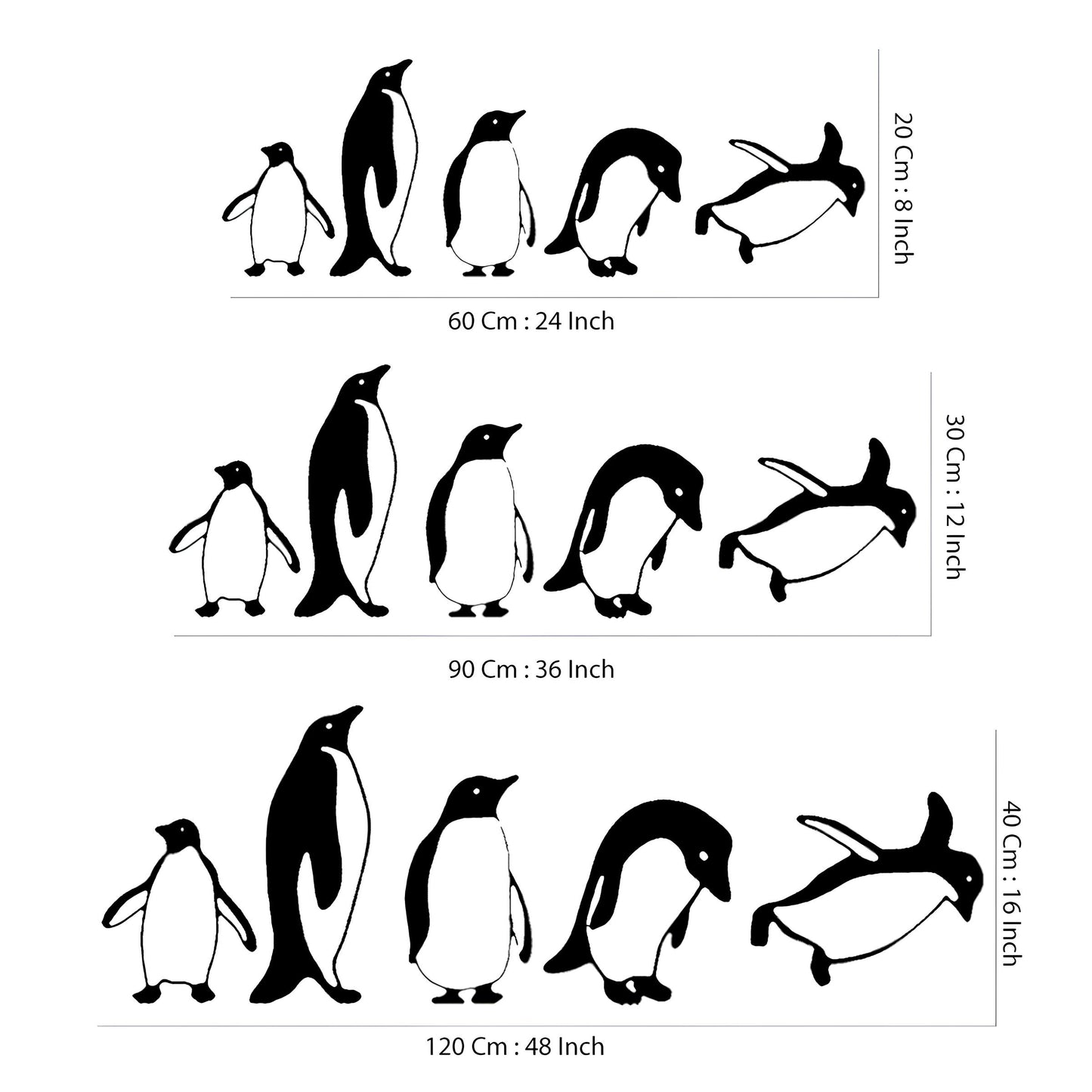 Penguins wall decor