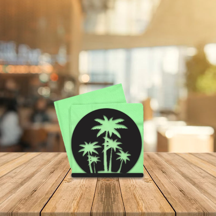 Tropical Tree Figured Napkin Holder