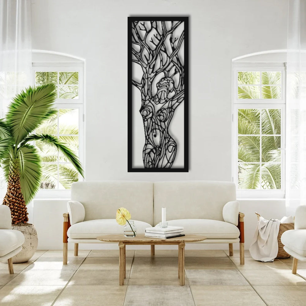 Woman Figure Metal Wall Decoration