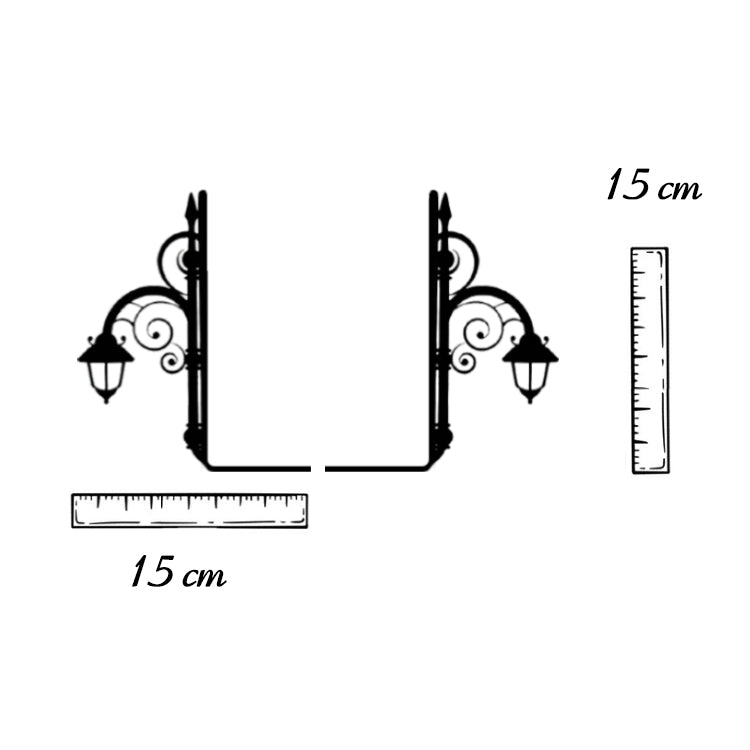 Street Lamp Figured Bookend, Nostagi Themed Book Holder