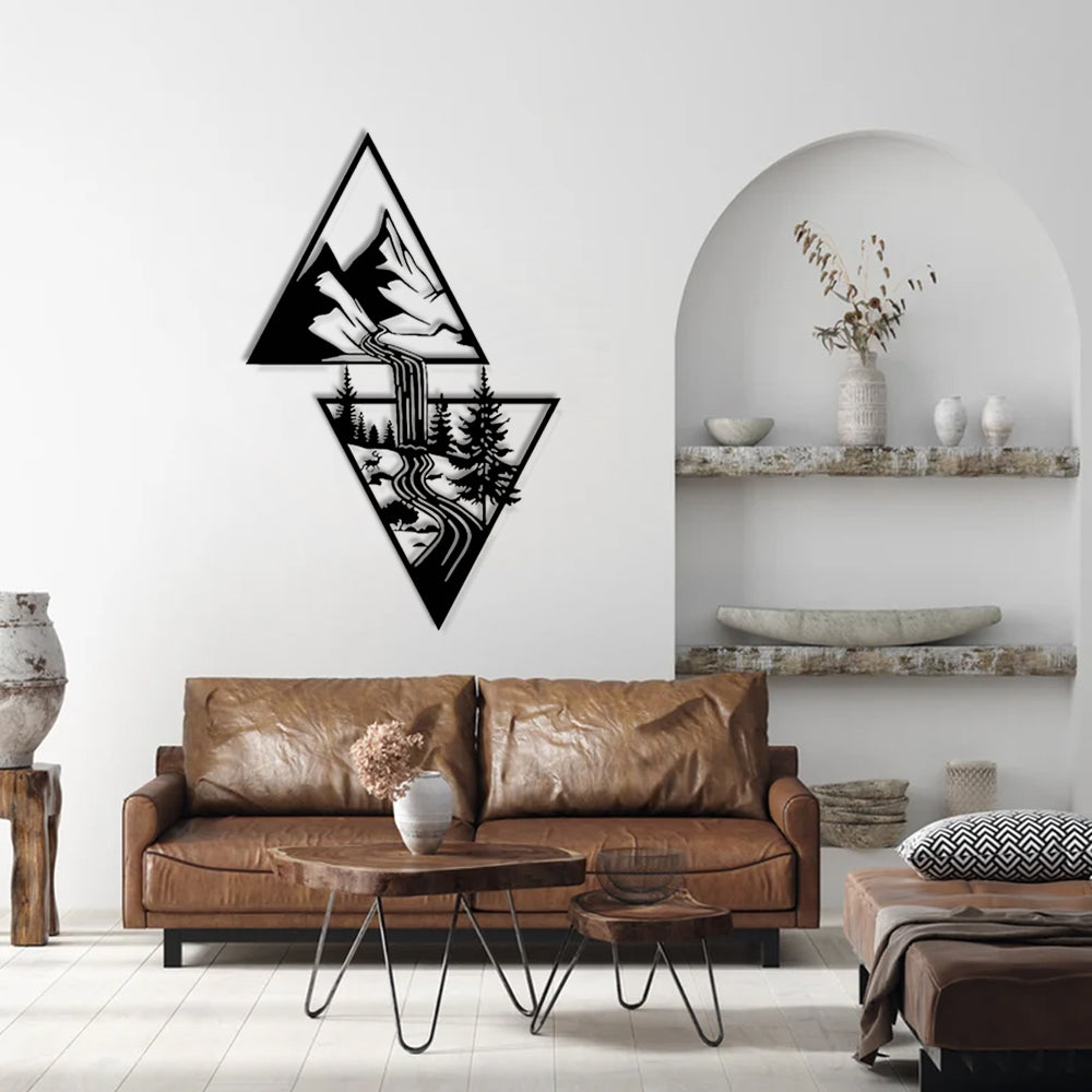 Waterfall Metal Wall Decoration