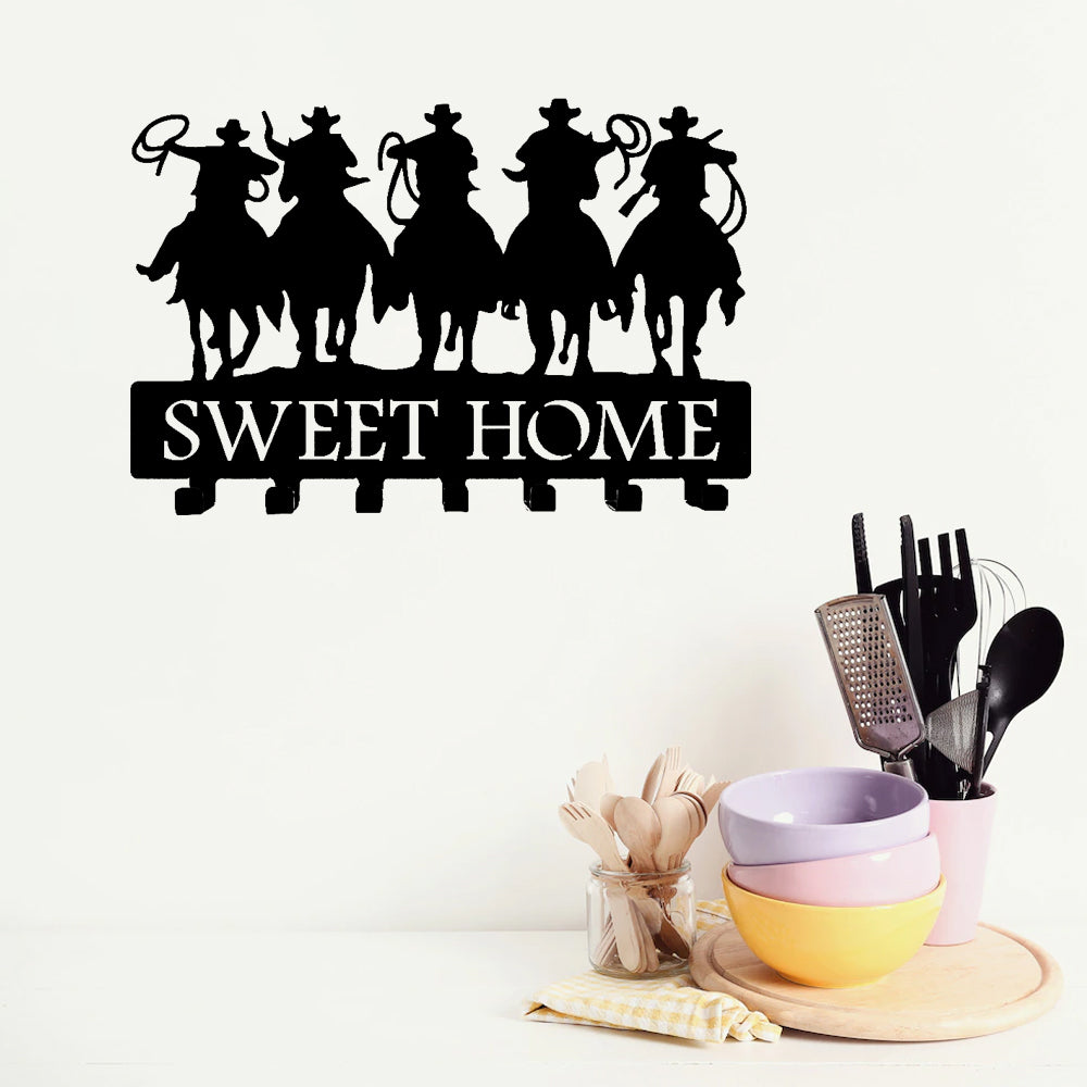 Cowboys And Sweet Home Figured Kitchen Wall Hanger