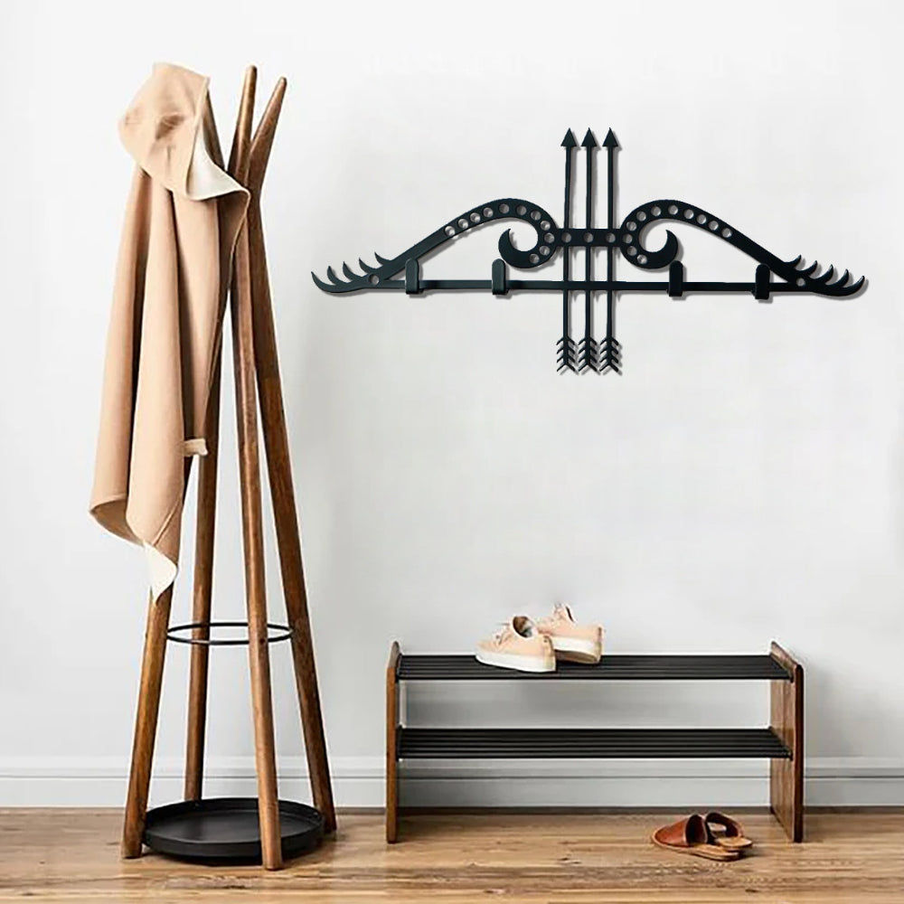 Arrow and Bow Wall Clothes Rack