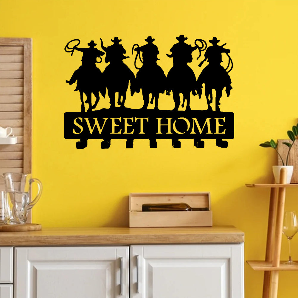 Cowboys And Sweet Home Figured Kitchen Wall Hanger