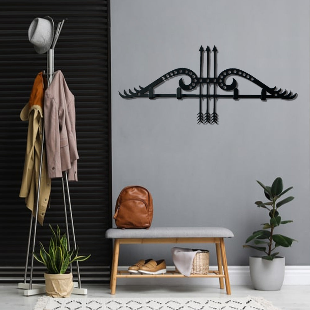 Arrow and Bow Wall Clothes Rack