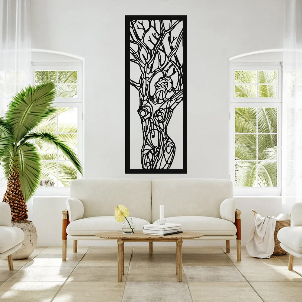Woman Figure Metal Wall Decoration