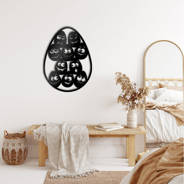 Cute Easter Eggs Wall Decoration