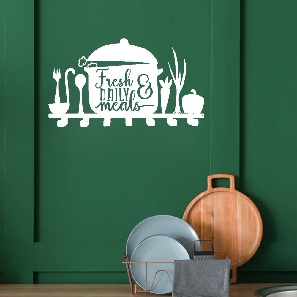 Fresh Daily Meals Kitchen Wall Hooks