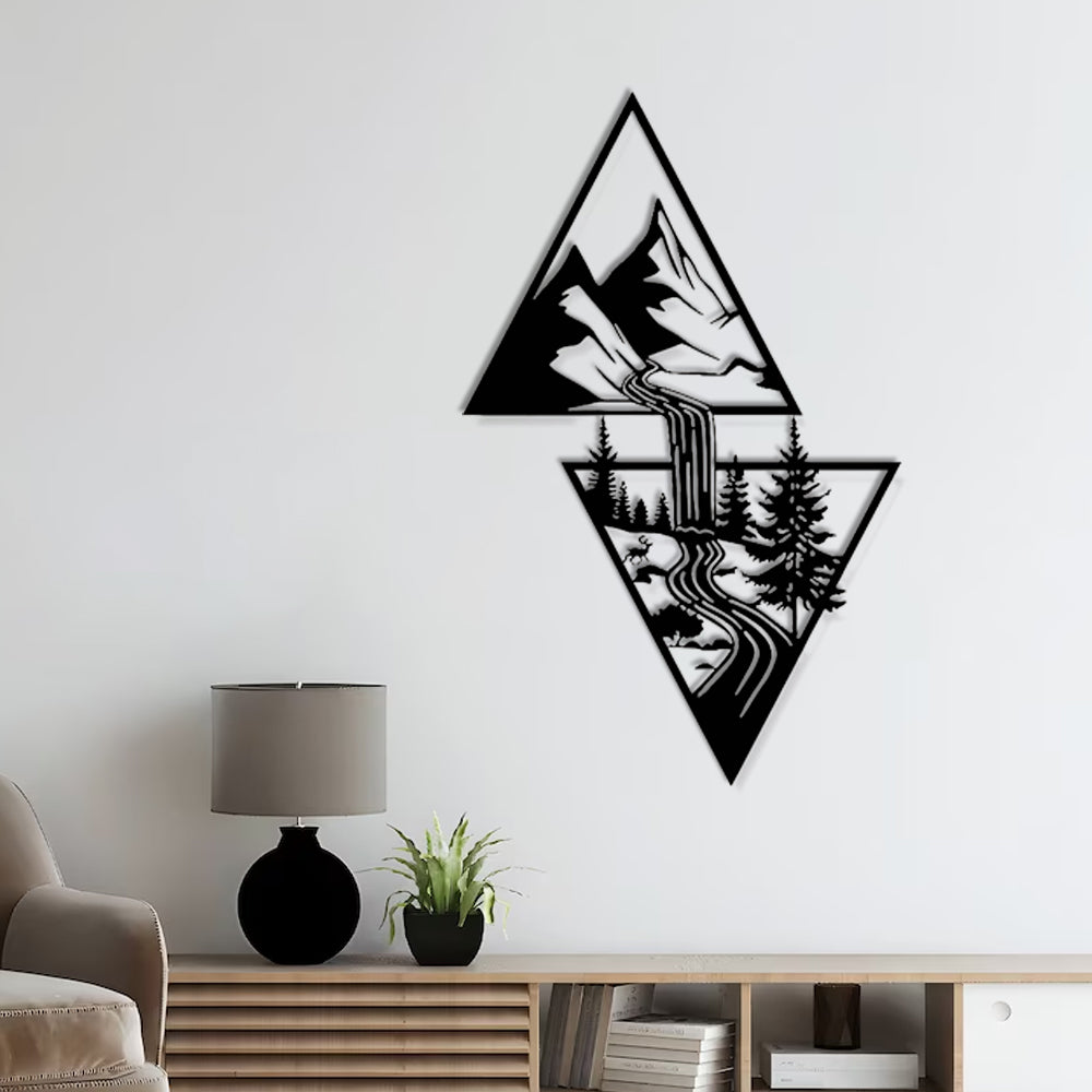Waterfall Metal Wall Decoration