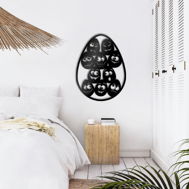 Cute Easter Eggs Wall Decoration