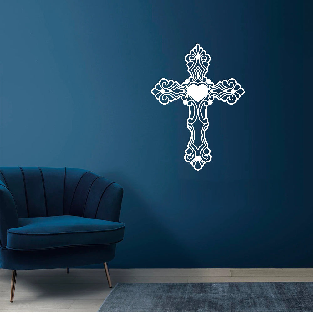 Cross Figured Metal Wall Art