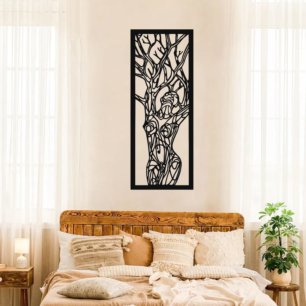 Woman Figure Metal Wall Decoration