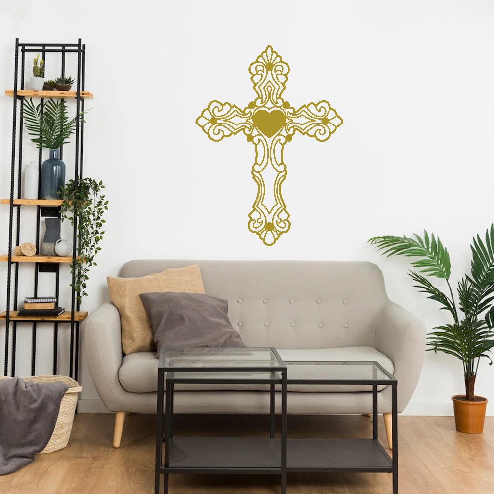 Cross Figured Metal Wall Art