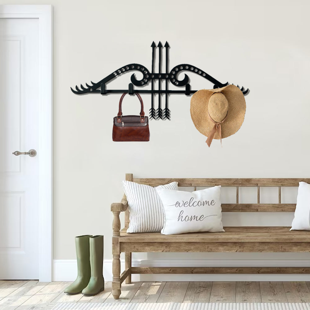 Arrow and Bow Wall Clothes Rack
