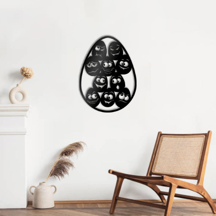 Cute Easter Eggs Wall Decoration