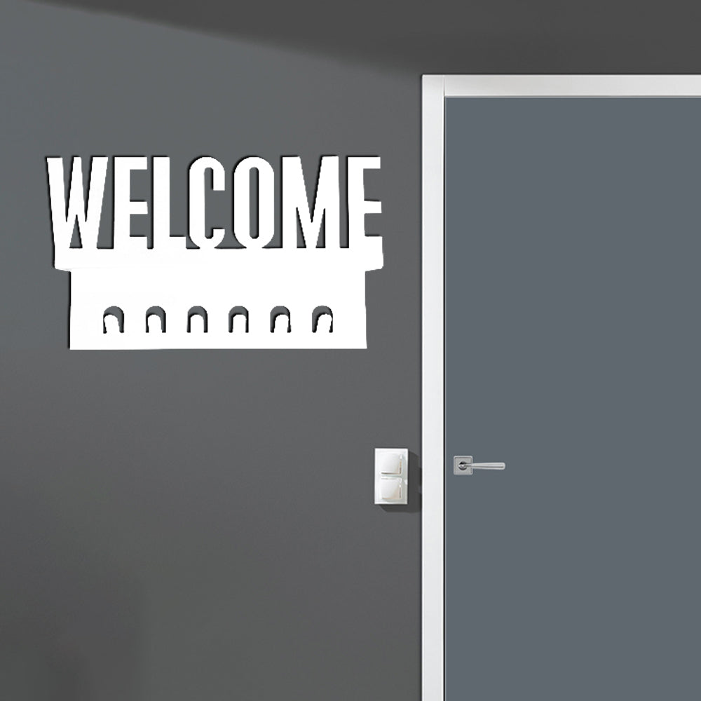 Welcome Wall Clothes Rack, Metal Coat Hangers