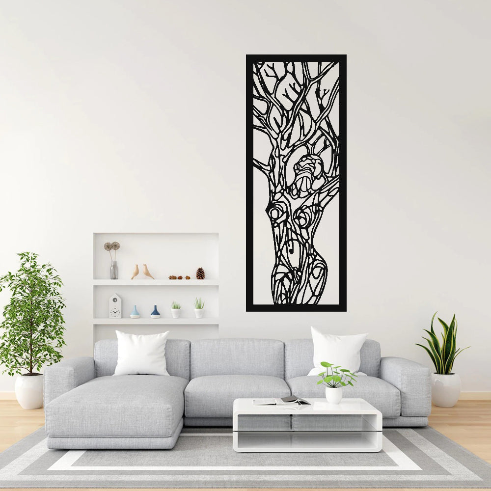 Woman Figure Metal Wall Decoration