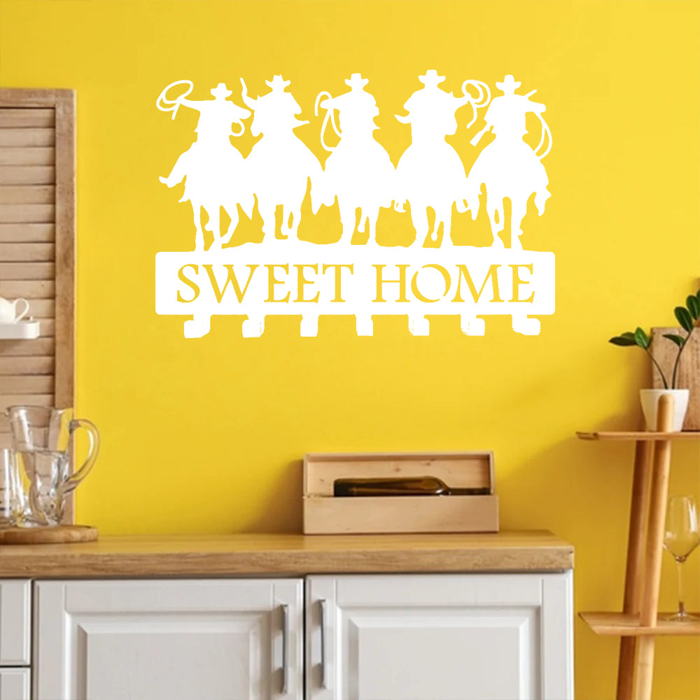 Cowboys And Sweet Home Figured Kitchen Wall Hanger